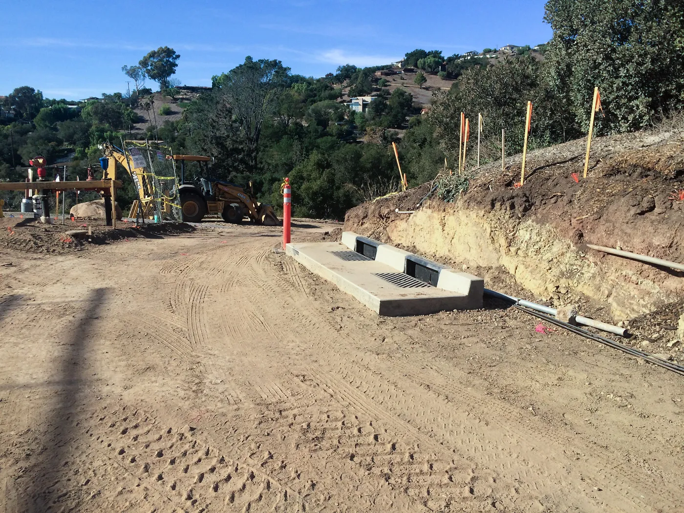 Construction of Pritzlaff Conservation Center, driveway