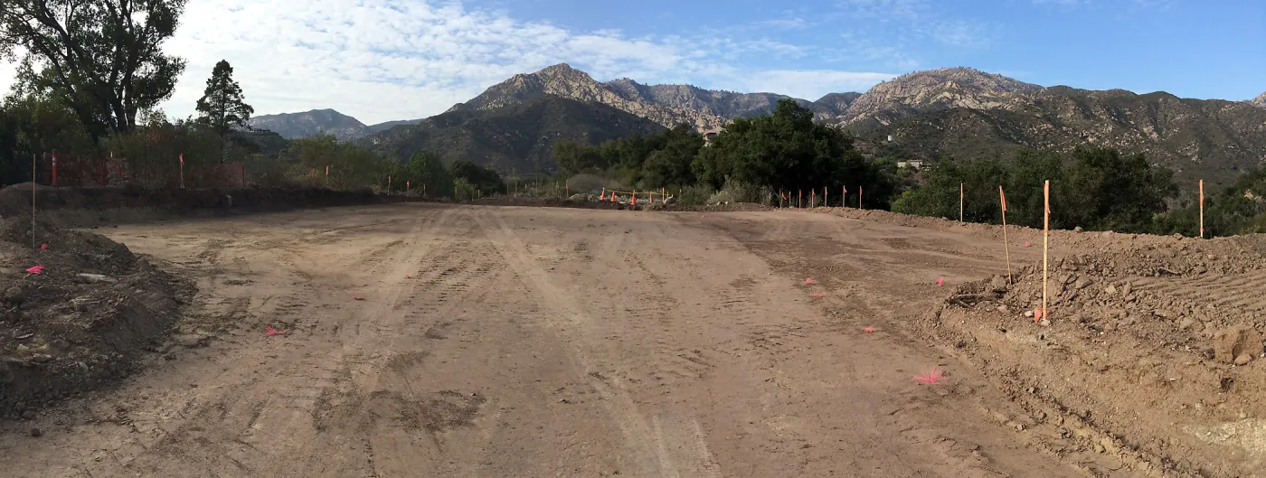 Upper parking lot construction