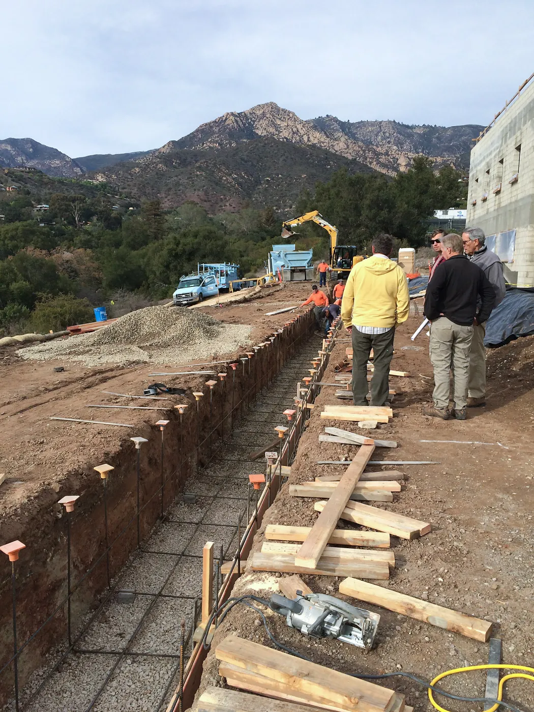 Construction of the rill at the Pritzlaff Conservation Center