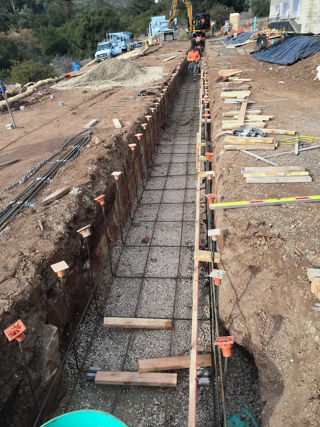 Construction of the rill at the Pritzlaff Conservation Center