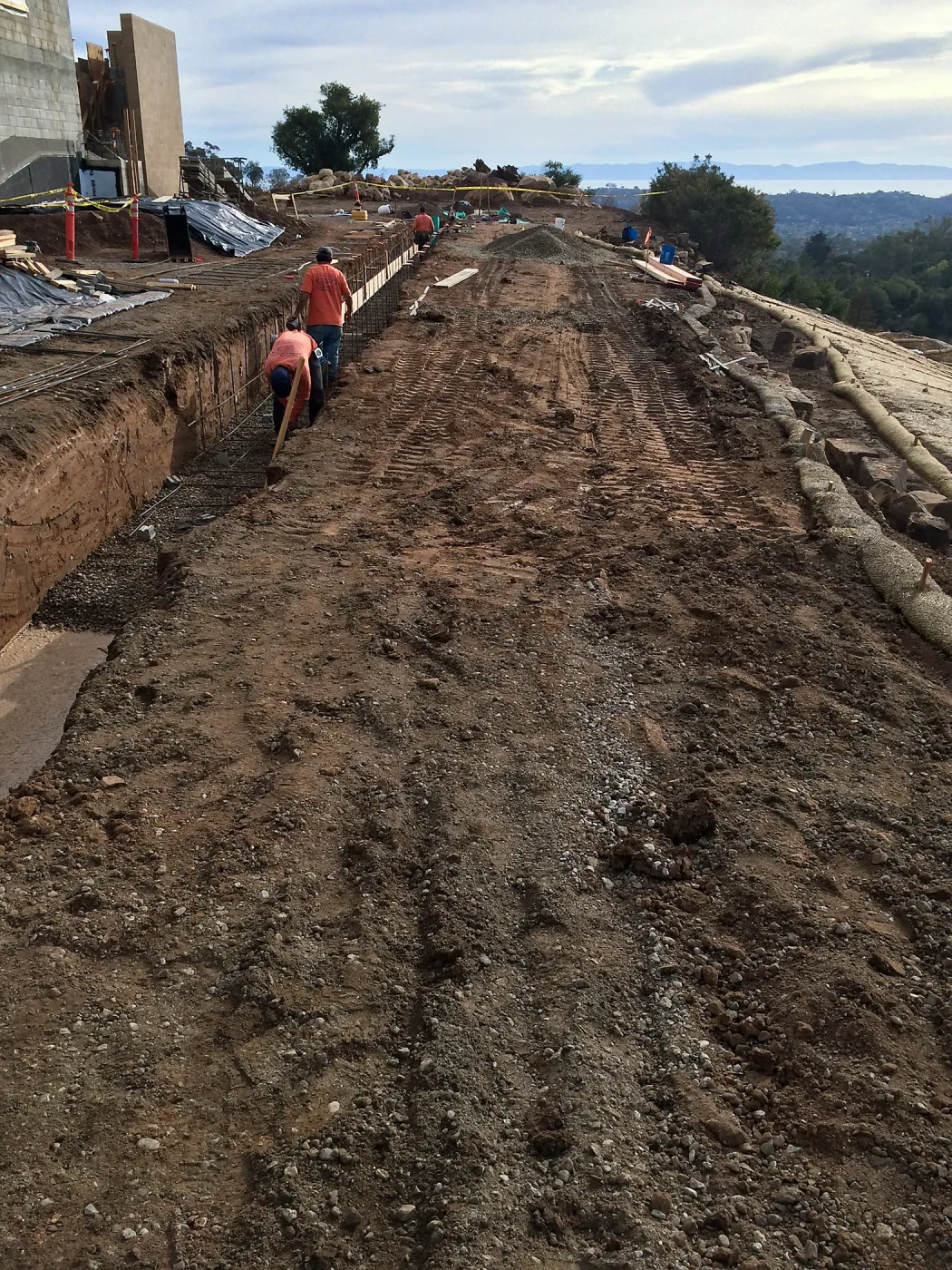 Construction of the rill at the Pritzlaff Conservation Center