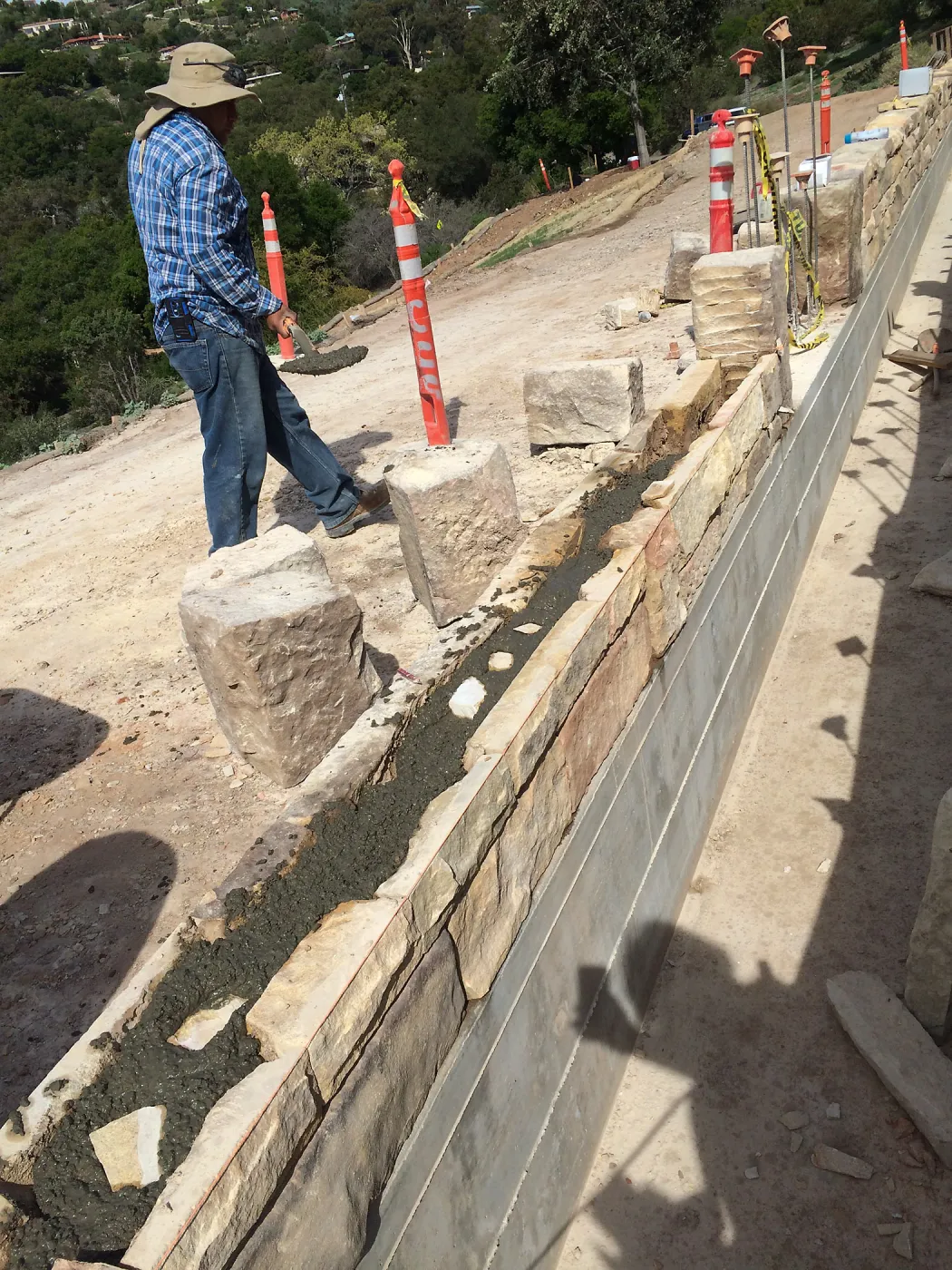 Construction of the rill at the Pritzlaff Conservation Center