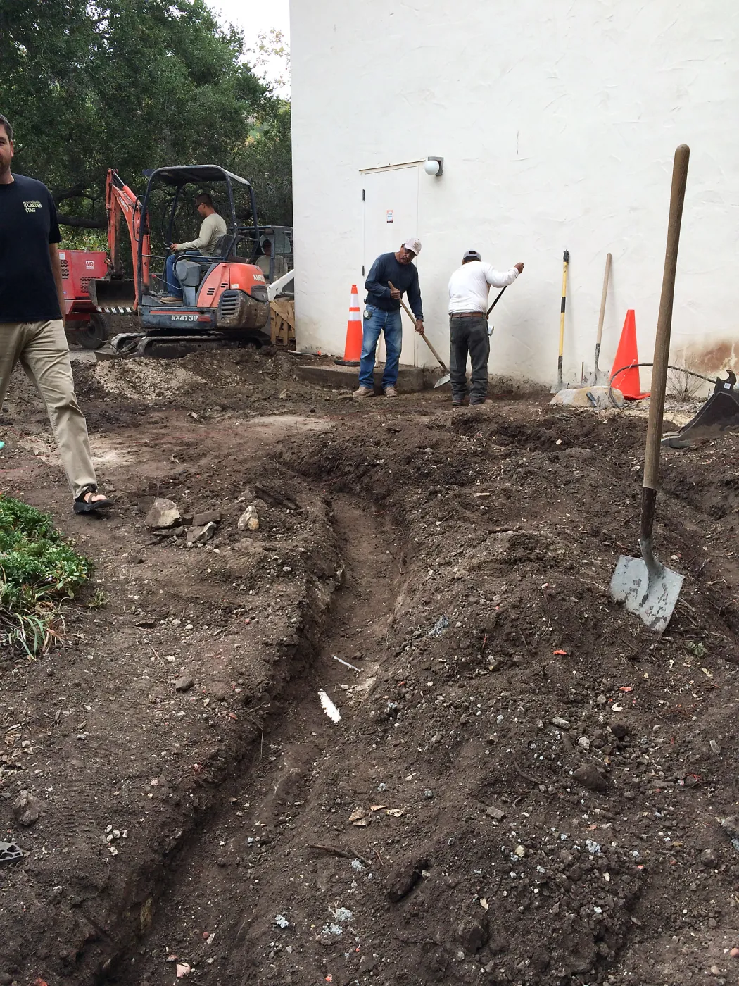 Flagstone area installation, Water Wise Home Garden