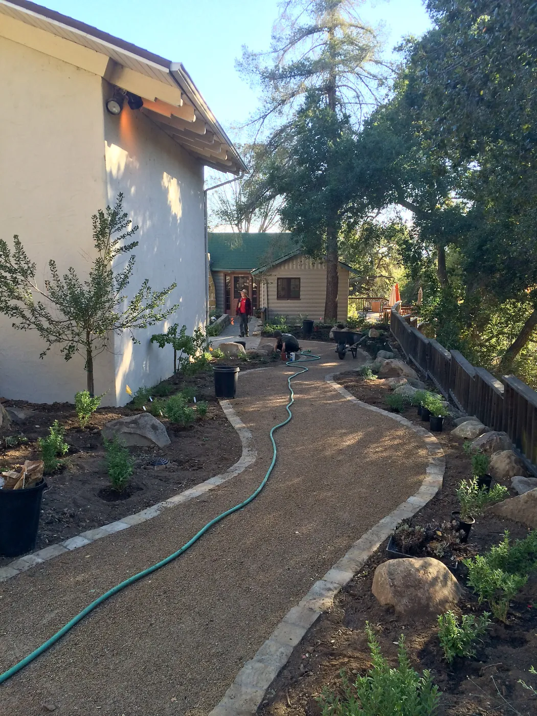 Water Wise Home Demonstration Garden during installation