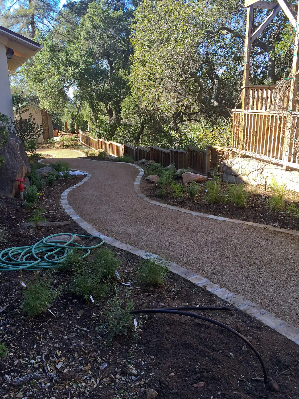 Eco-Pave path to the Water Wise Home Garden