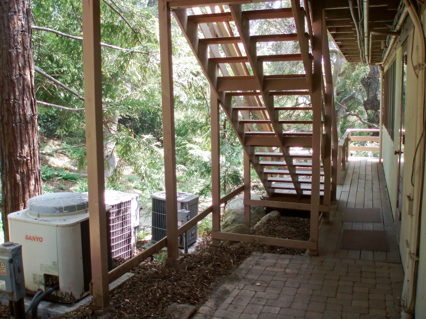 Blaksley Library, stairs on east side