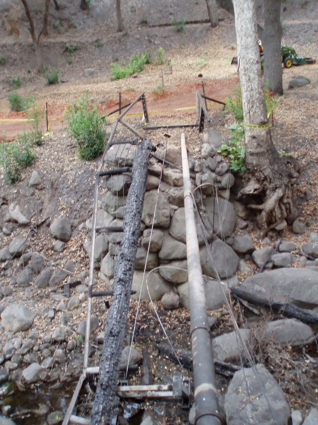 Campbell Bridge remains after Jesusita Fire