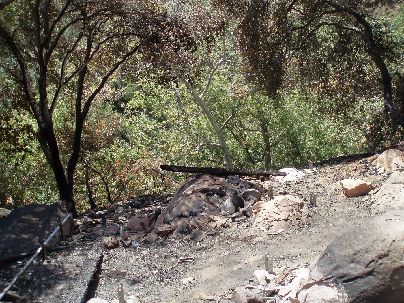 Home Demonstration Deck area after Jesusita Fire