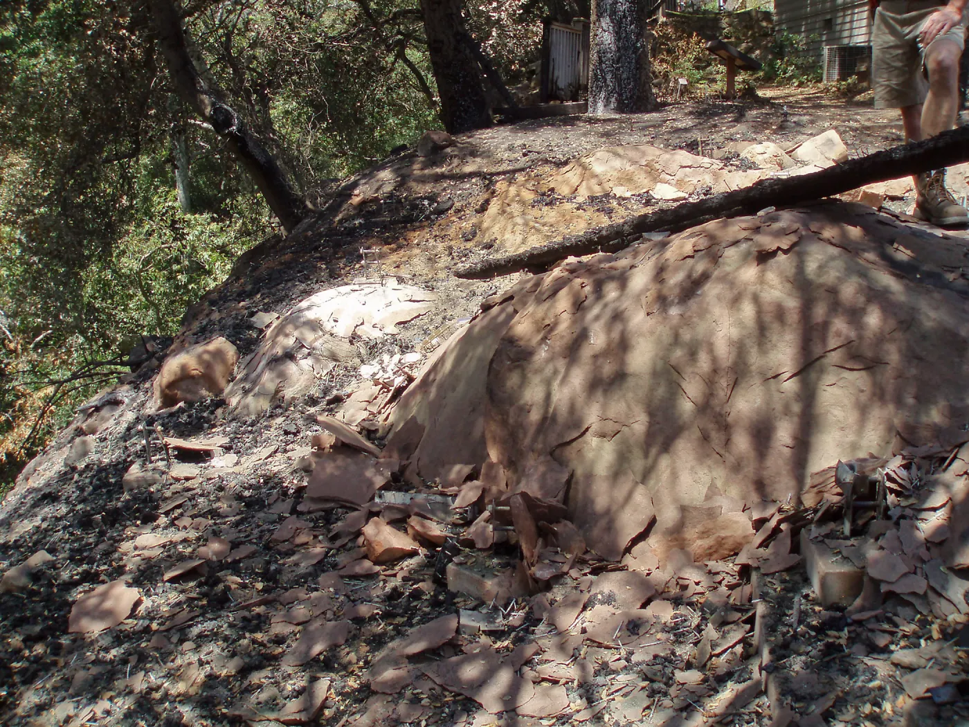 Home Demonstration Deck area after Jesusita Fire