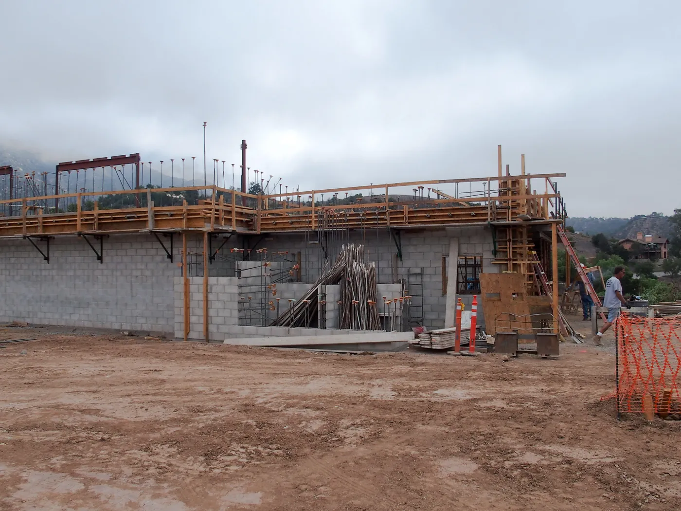 Pritzlaff Conservation Center Construction, exterior looking east