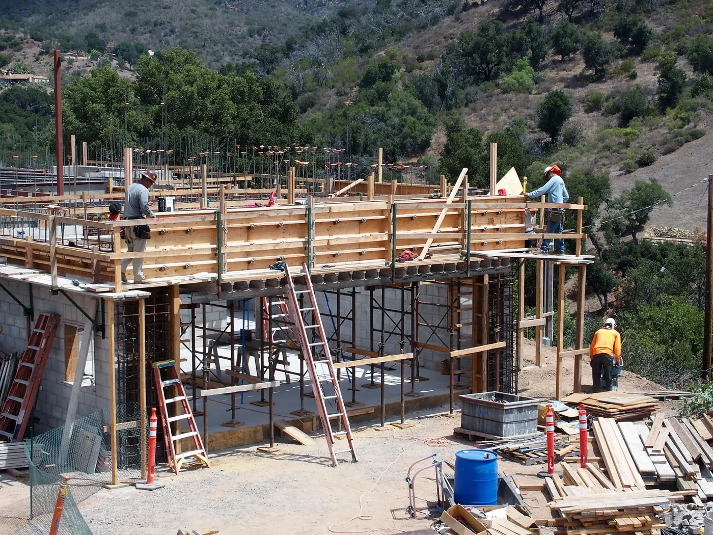 Pritzlaff Conservation Center Construction, Exterior looking northeast