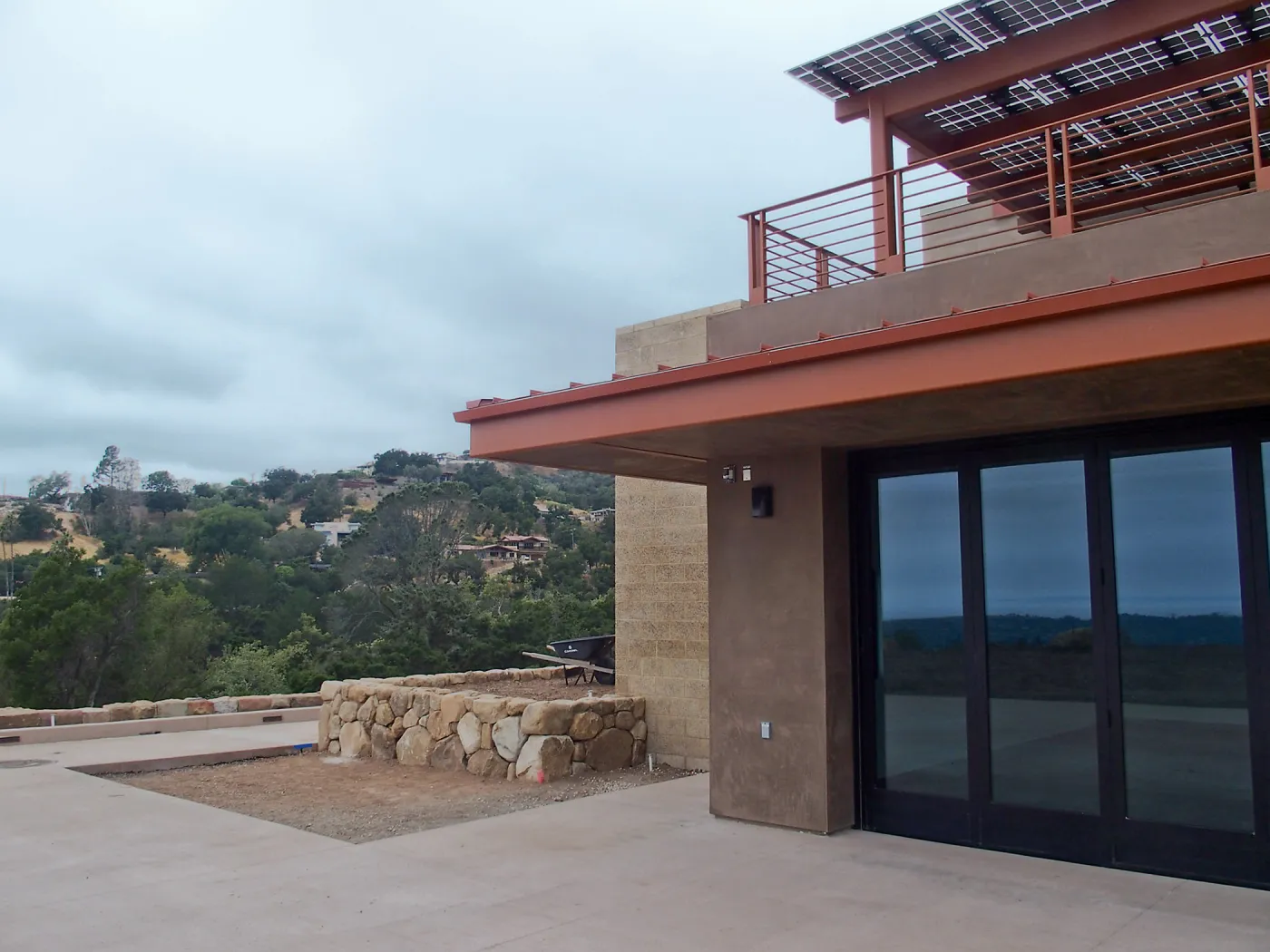 Pritzlaff Conservation Center construction, southwest corner