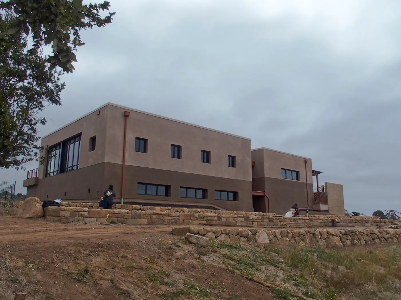 Pritzlaff Conservation Center construction, Exterior looking southeast