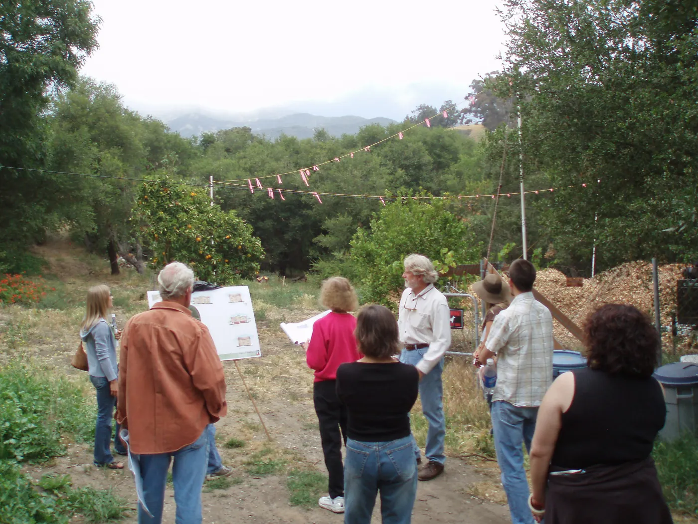 Story poles at Hansen Site, Vital Mission Plan