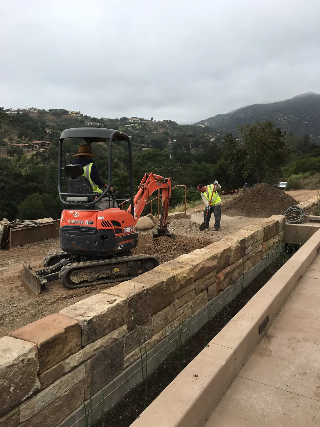 Rill and bed prep at the Pritzlaff Conservation Center
