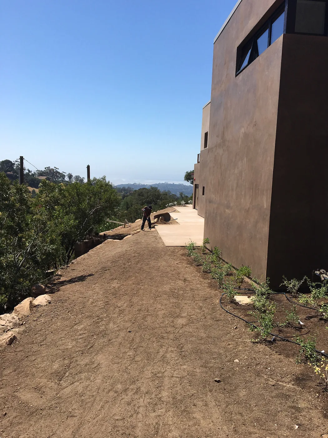 East side Island View Garden construction