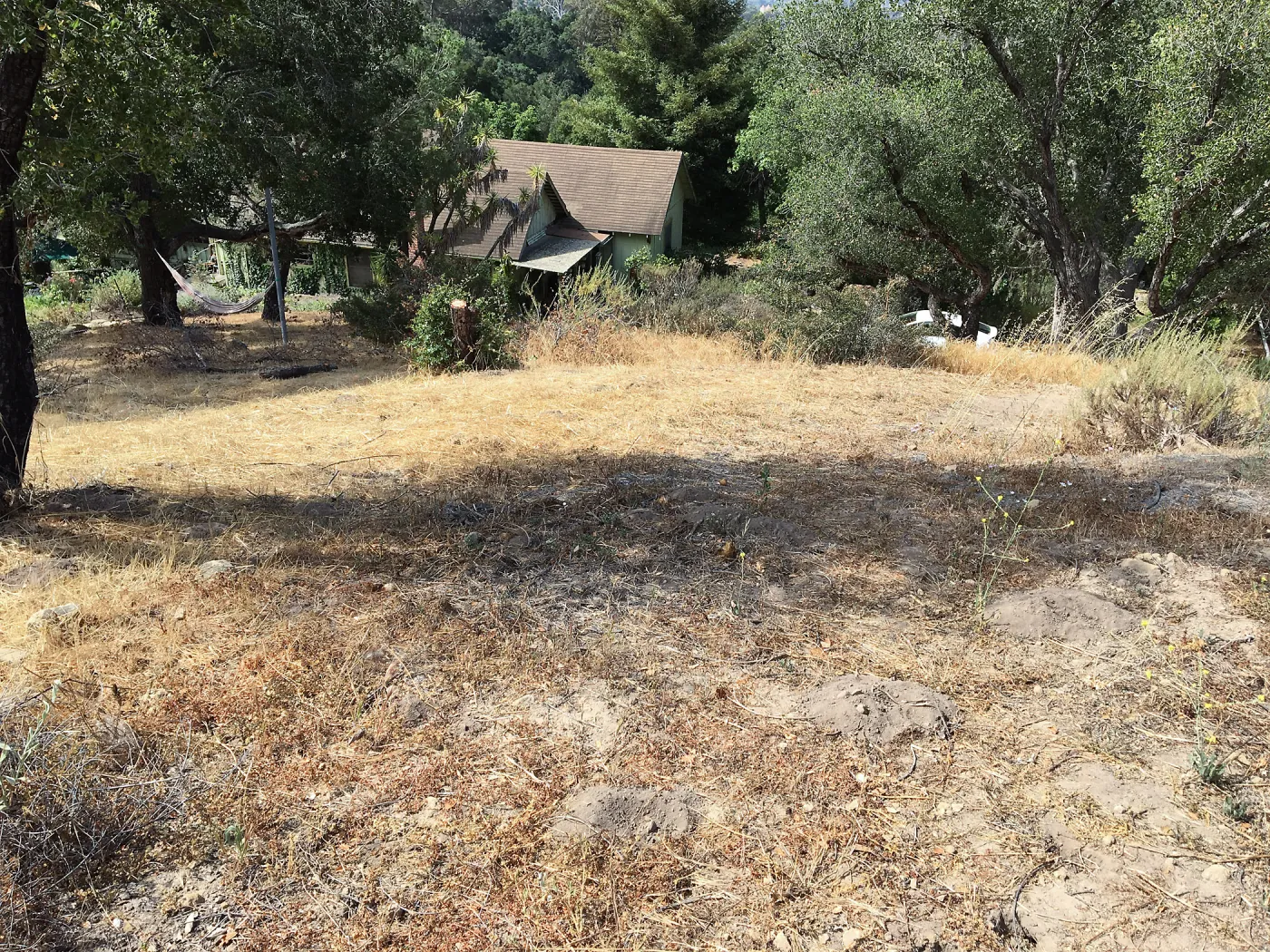 Before reconstruction of stairs down south slope of Island View Garden