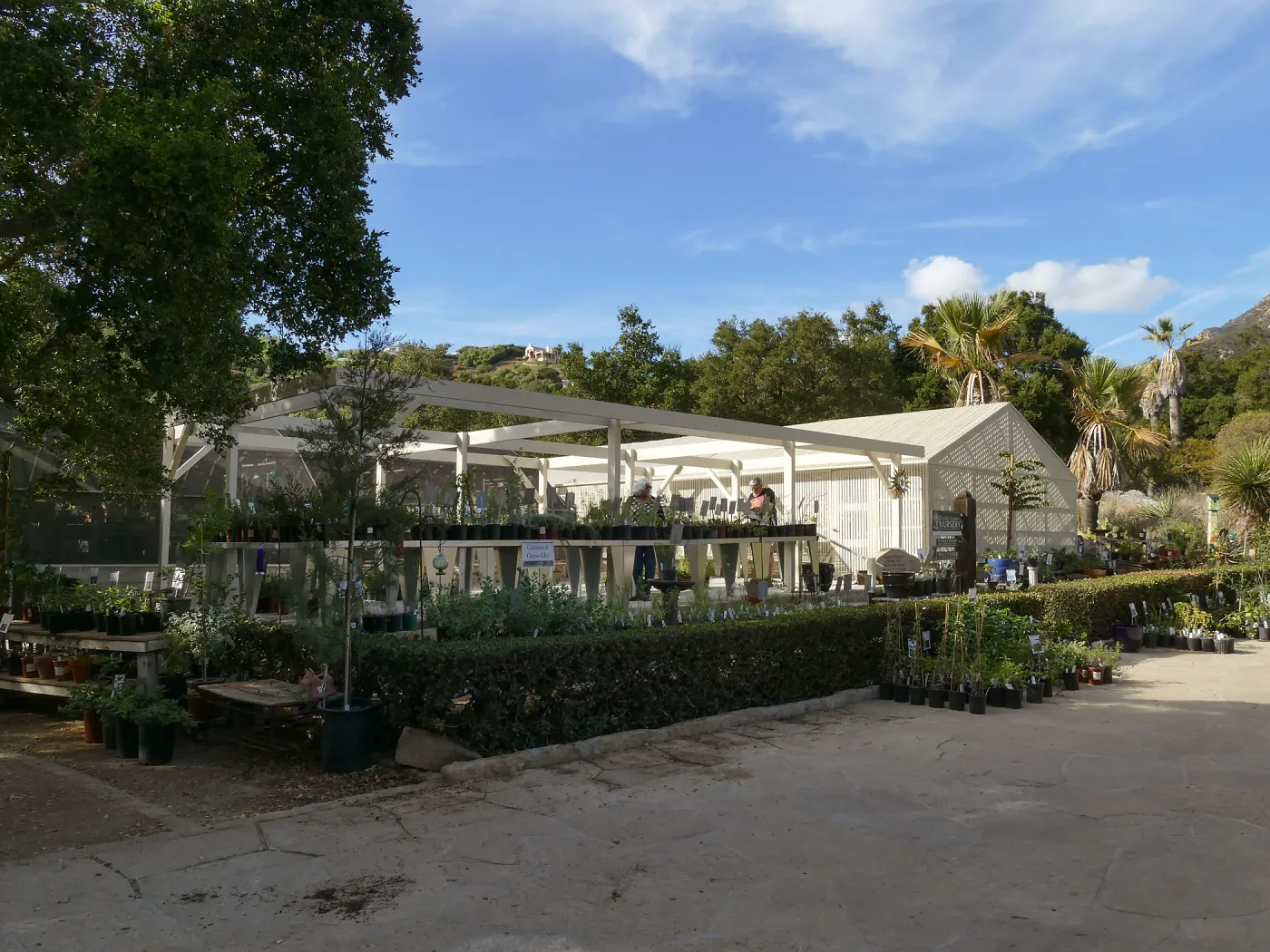 New shade structure at Garden Growers Nursery
