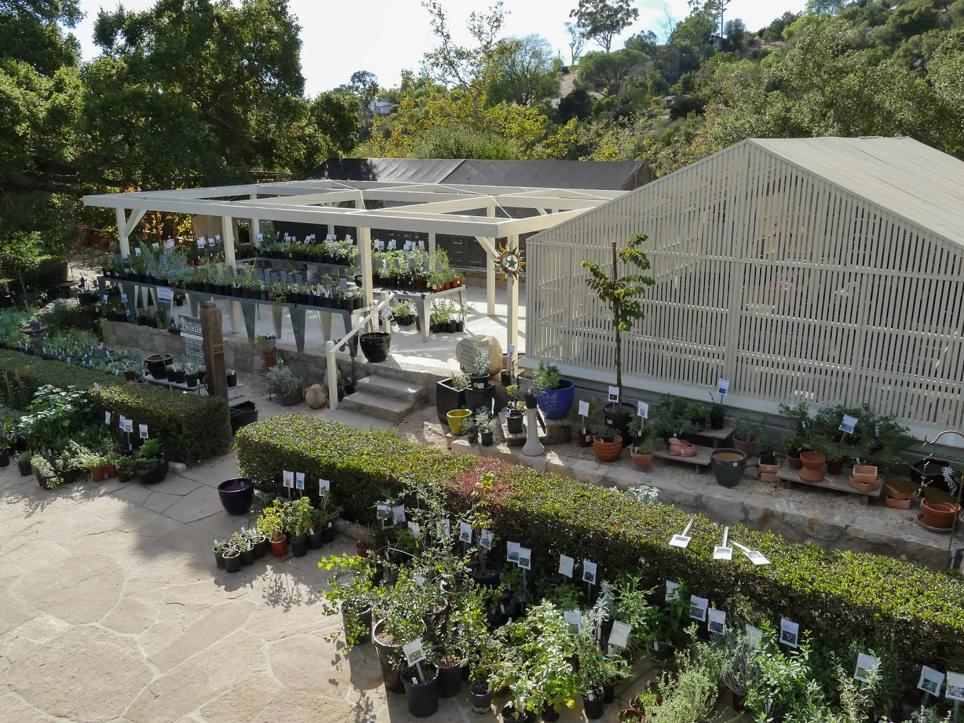 New shade structure at Garden Growers Nursery