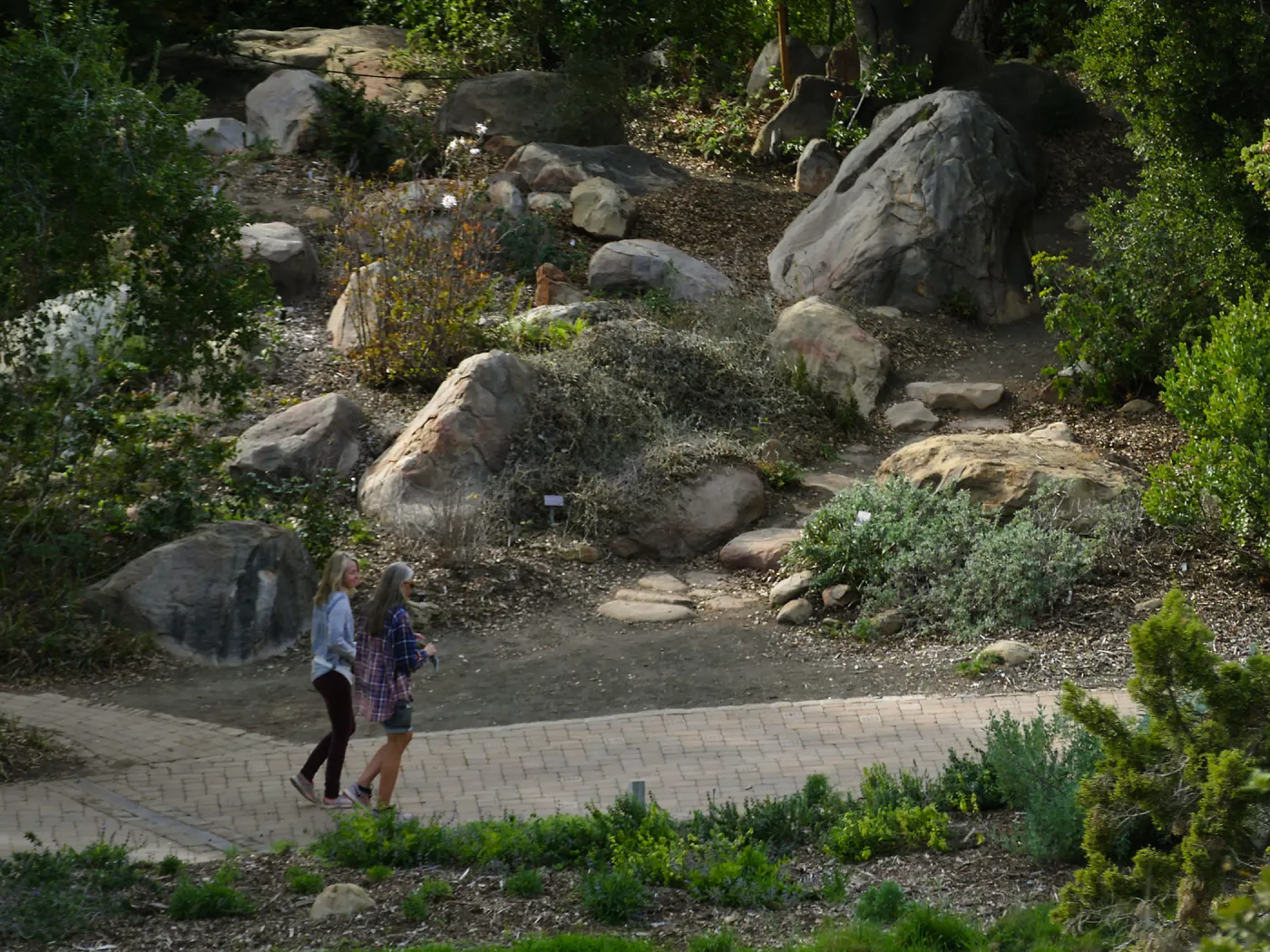 Visitors between Meadow and Mission Dam overlook