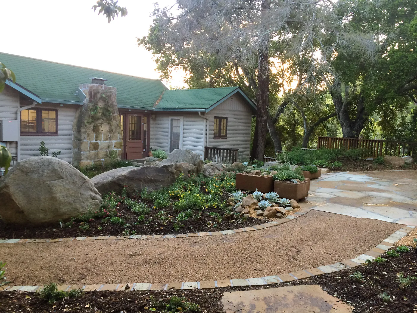Water Wise Home Garden shortly after planting