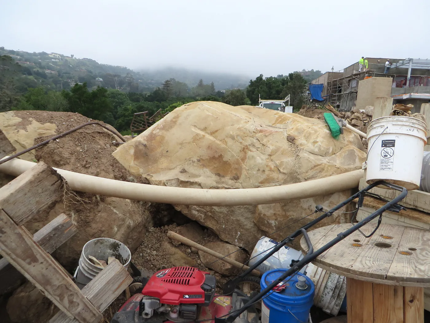 Conservation Center construction waste