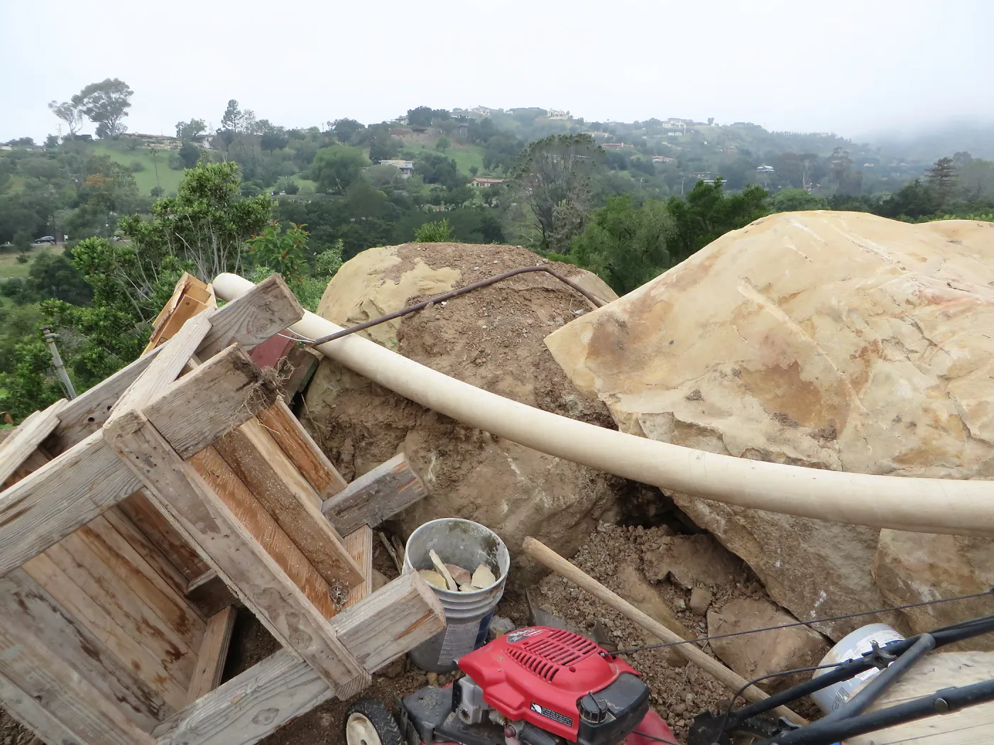 Conservation Center construction waste