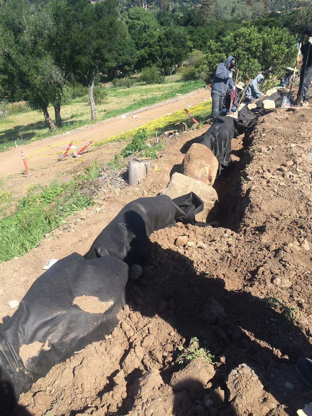 Wall reconstruction at Conservation Center site