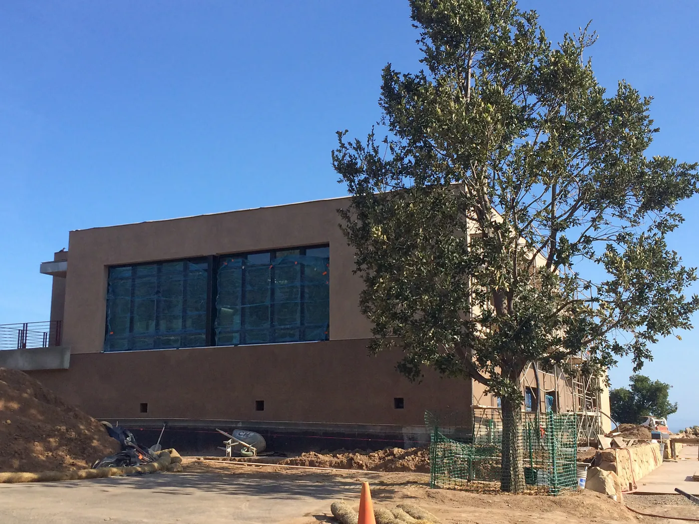 Construction of Pritzlaff Conservation Center, north face