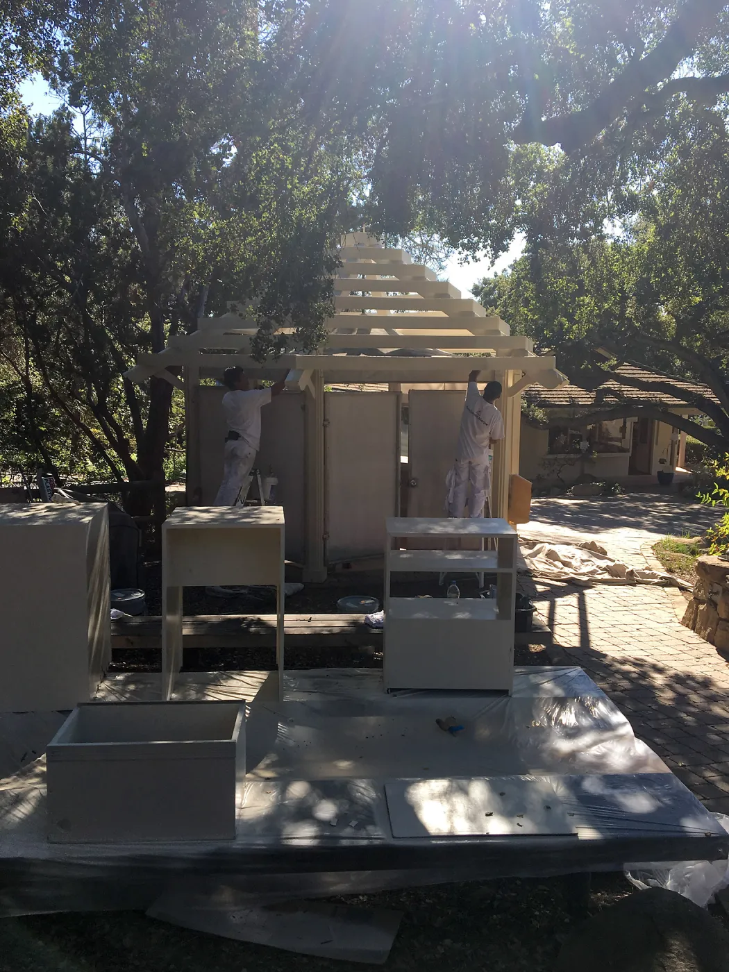 West side painting project, entry kiosk
