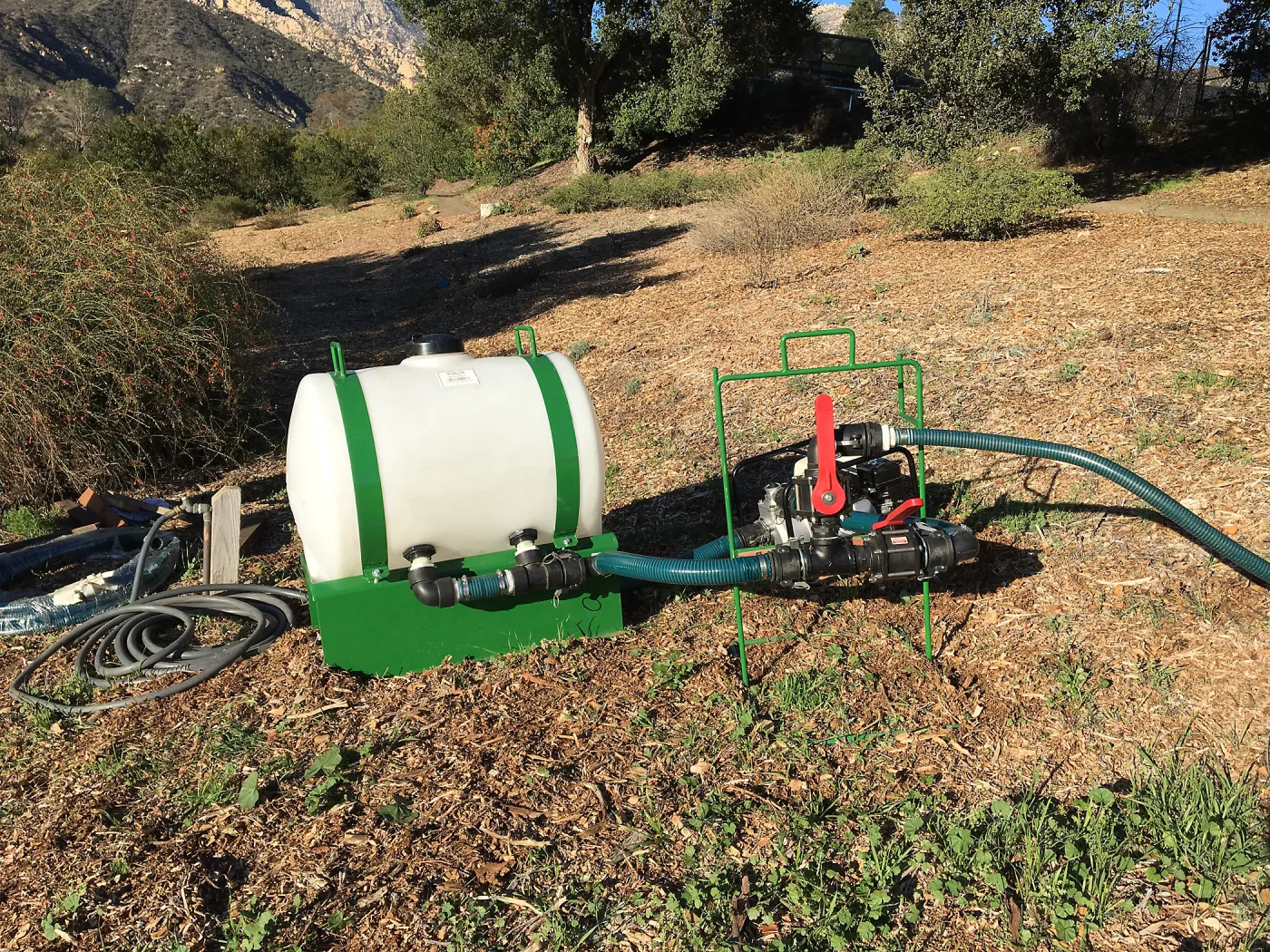 Testing the Hydroseeder