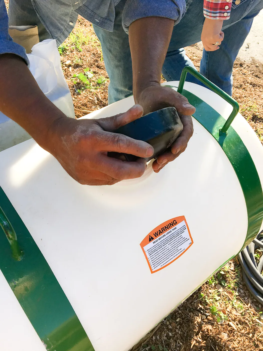 Testing the Hydroseeder