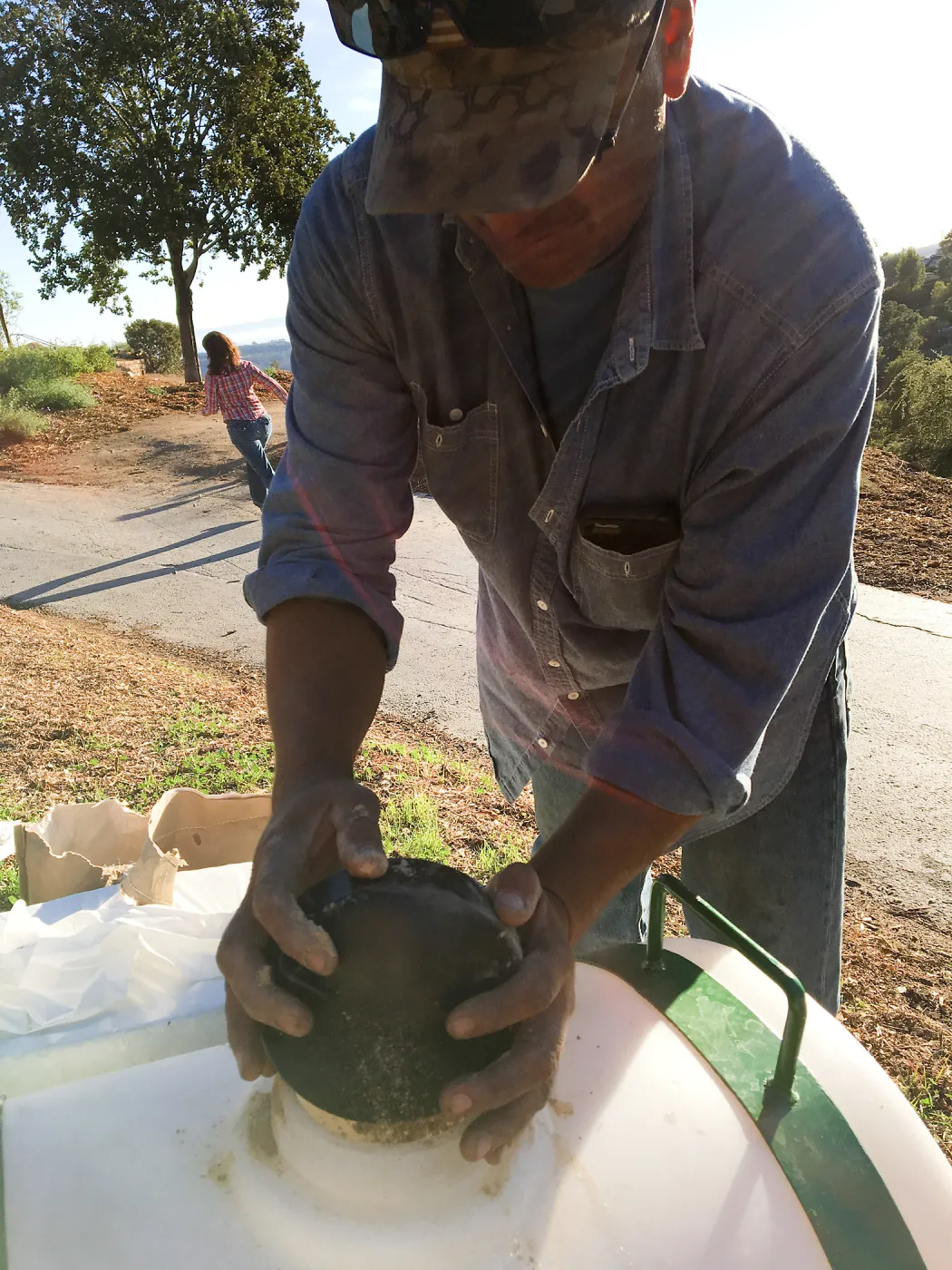 Testing the Hydroseeder