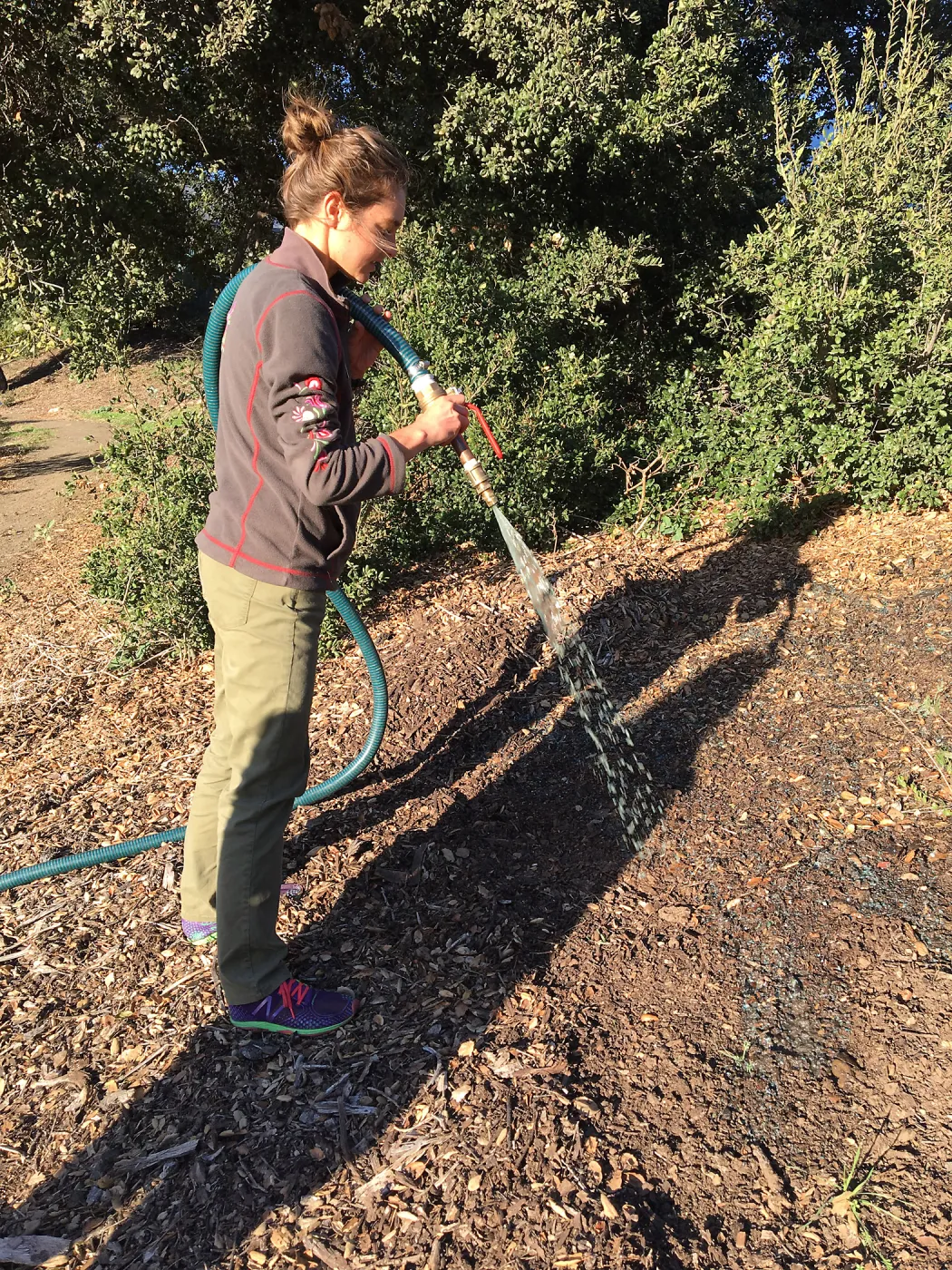 Testing the Hydroseeder, Alena Donati