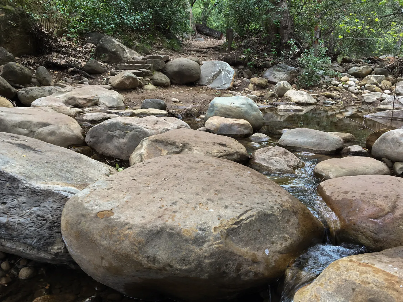 Mission Creek at lower creek crossing