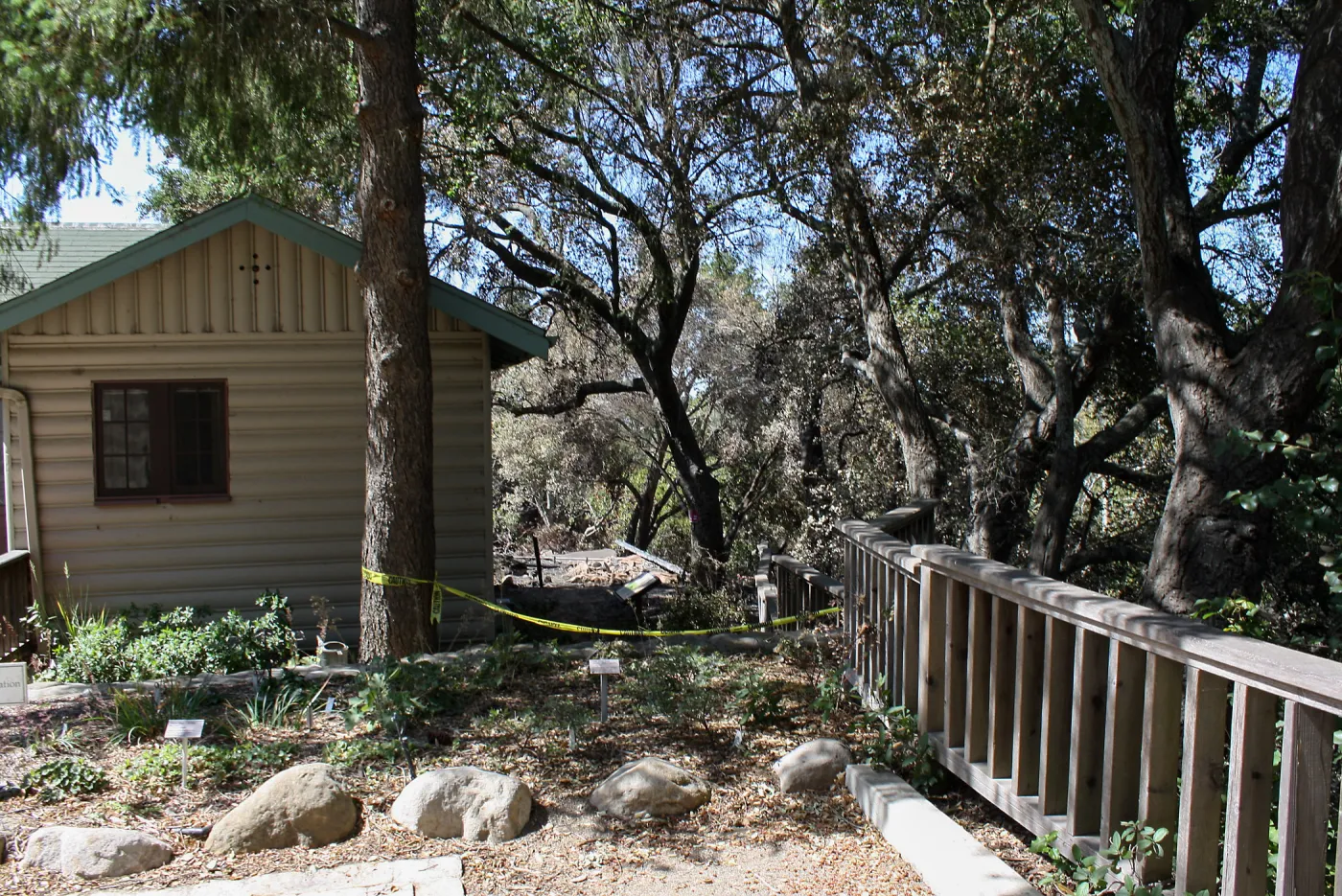 West side of Home Demonstration Garden afterJesusita Fire