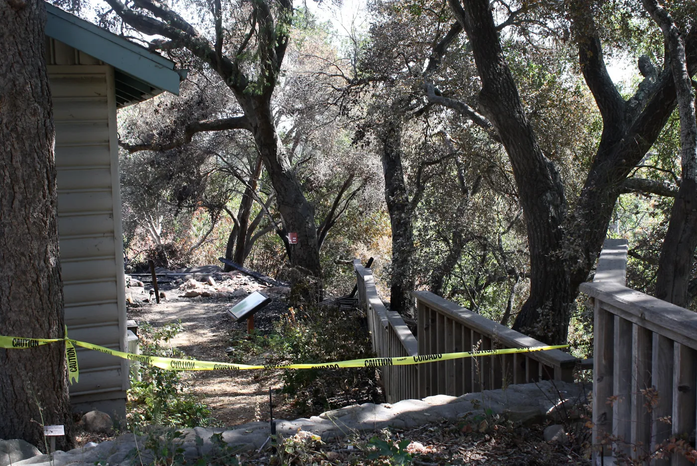 West side of Home Demonstration Garden afterJesusita Fire