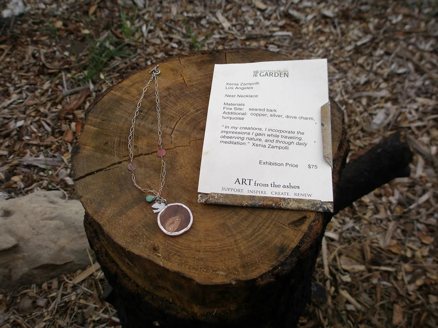 â€˜Nested Necklace' by Xenia Zampolli, Art from the Ashes
