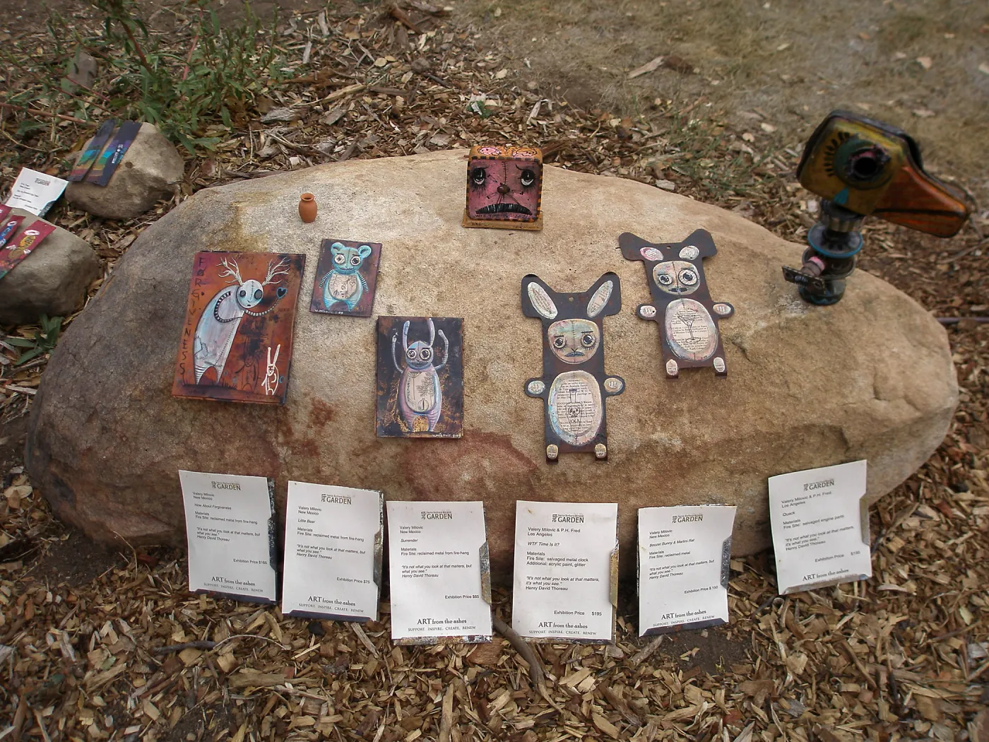 Works by Valery Milovic & P.H. Fred, Art from the Ashes