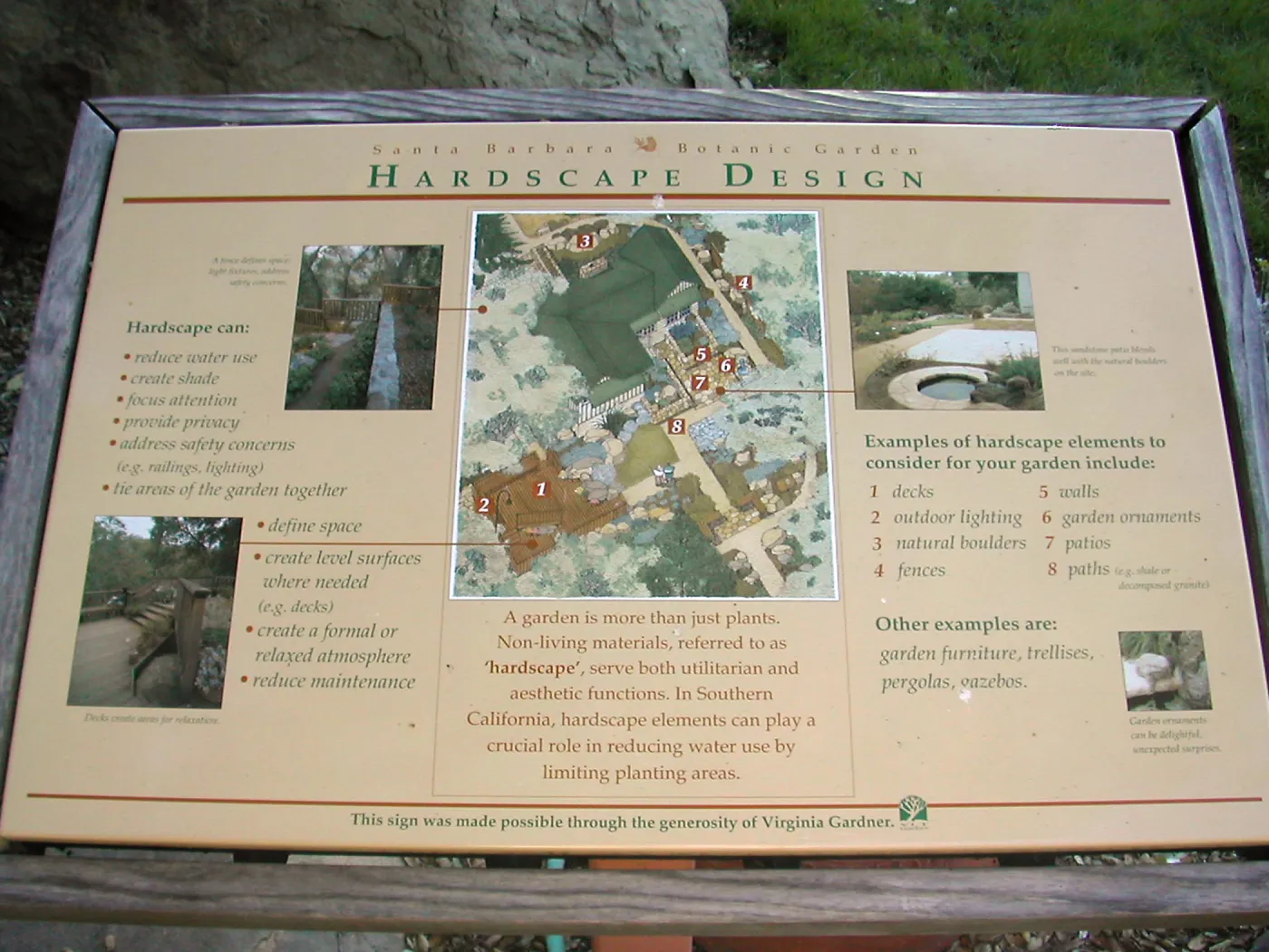 Hardscape Design Interpretive signage