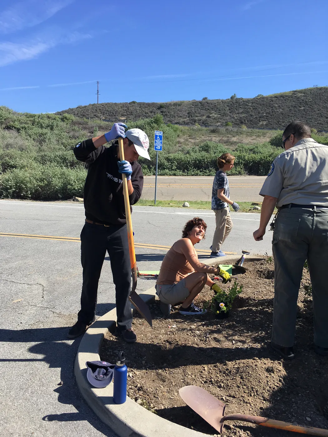 Earth Day Planting Project, Refugio State Beach