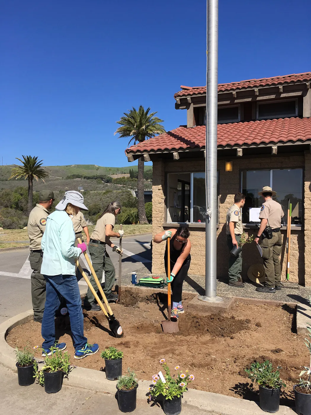 Earth Day Planting Project, Refugio State Beach