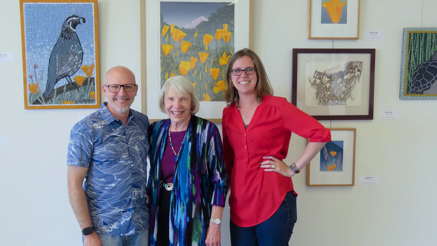 Walking Through the Seasons (at the Garden) opening reception for artist Patti Jacquemain