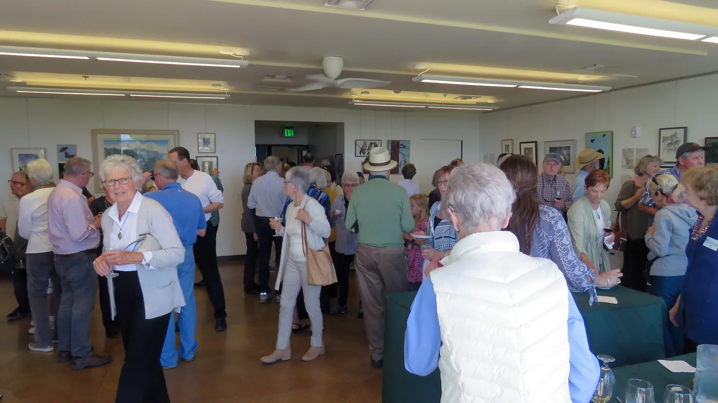 Walking Through the Seasons (at the Garden) opening reception for artist Patti Jacquemain