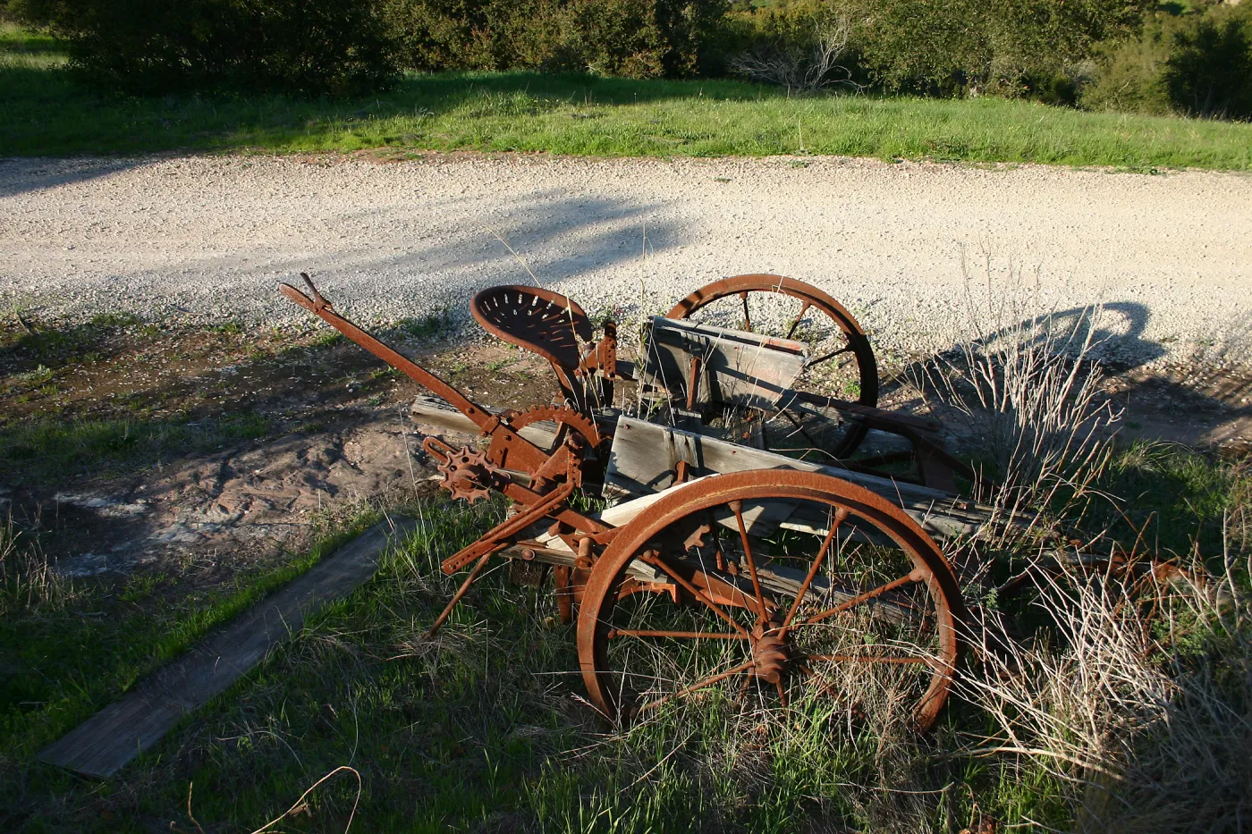 Old farm implement at Hay Hill Property