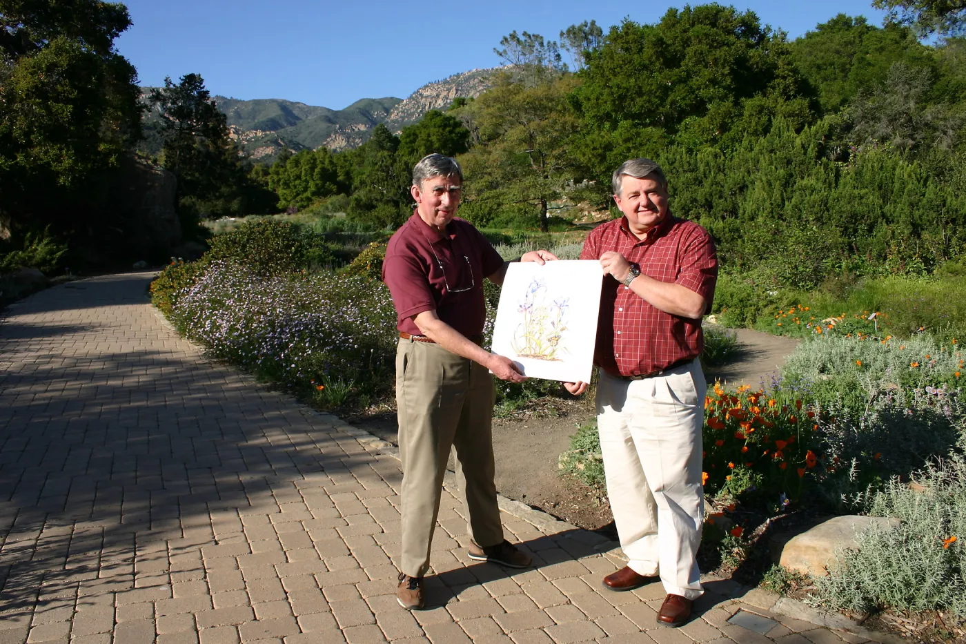 Patrick O'Hara and Ed Schneider with â€œIris and Lilyâ€