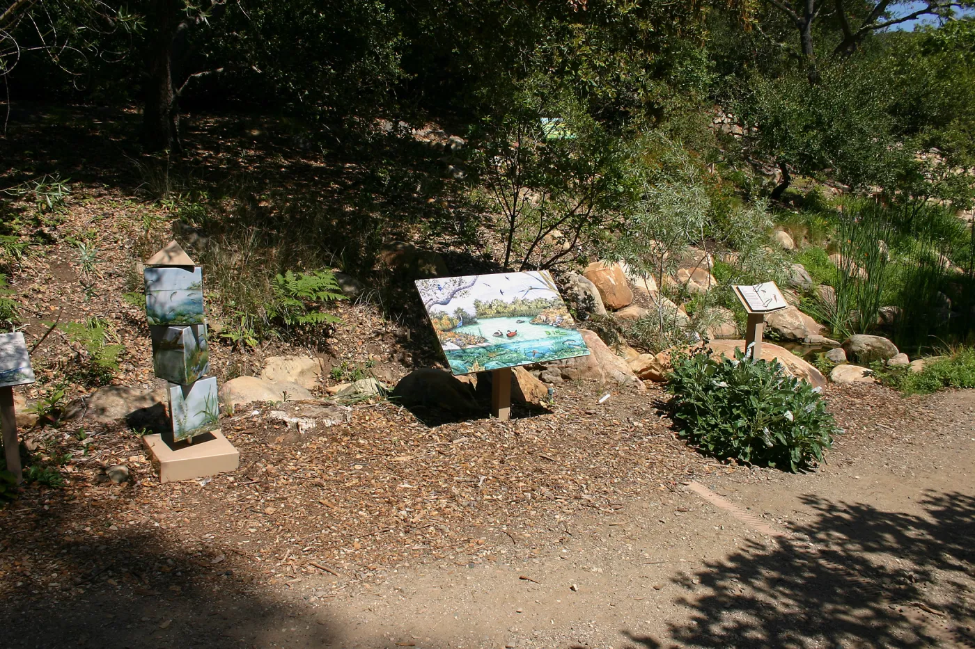 Interpretive displays, Discovery Garden