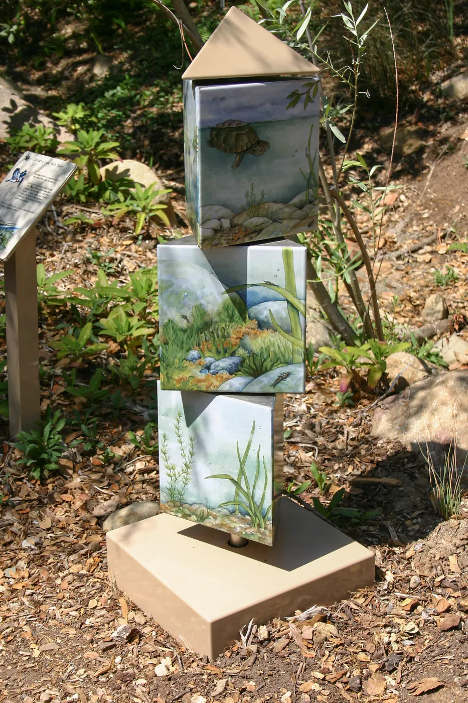 Interpretive display, Discovery Garden