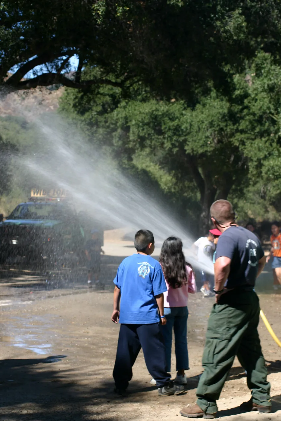 FamCamp 2005, Fire truck demonstration