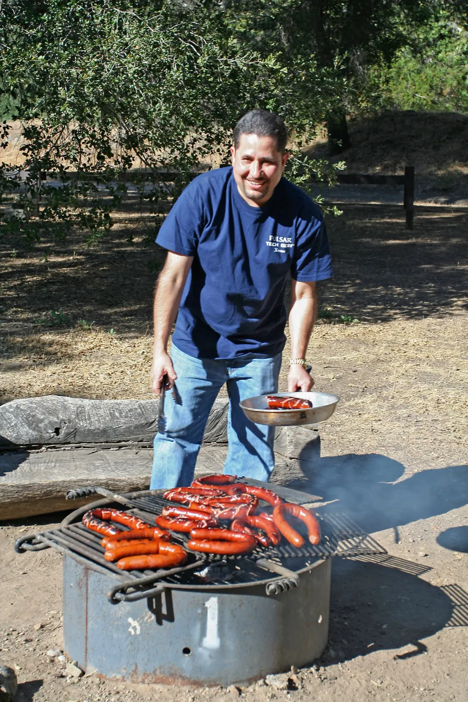 FamCamp 2008, Cooking sausages